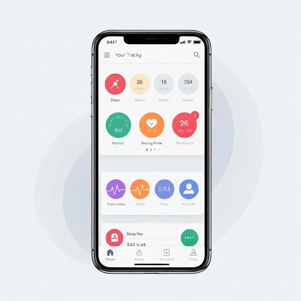 Heal_Well Tracker App Interface